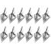Aimdor Broadheads Hunting Broadheads 12pcs 100/125 Grain Fixed Blades Stainless Steel Hunting Broadheads for Crossbow Compound Bow and Hunting Bow X1/X3/X5/S2/S3 X1-125Grain-12Pcs