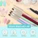 Modelones Nail Art Brushes Set - 6pcs Nail Design Pen Painting Tools for Gel Polish Manicure Salon DIY - A-Colorful Nail Brushes - Buy Online on GoSupps.com