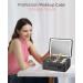 FASCINATE Lighted Makeup Case with 3 Color Setting Mirror - Travel Cosmetic Organizer in Black - Buy Online on GoSupps.com
