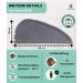 Pamuq 100% Cotton Hair Turban Set - Quick-Drying Gray Hair Towels with Buttons - 2 Pieces for Effortless Drying & Styling - Buy Online on GoSupps.com