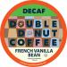 Double Donut Decaf French Vanilla Coffee Pods, Medium Roast Single Serve French Vanilla Bean Decaf Flavored Coffee Pods For Keurig K Cup Brewers, 24 Count Decaf Vanilla 24 Count (Pack of 1)