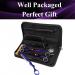 5.5 inch Purple Hair Cutting Scissors Set with Leather Case - Professional Barber Shears for Hairdressers and Home Use - Buy Online on GoSupps.com