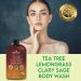 Natural Body Wash for Body Odor, Athlete's Foot, Jock Itch, Nail Issues | Shower Gel for Women & Men | 16 fl oz (Tea Tree, Lemon Grass, Clary Sage) - Buy Online on GoSupps.com