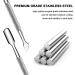 NICEMOVIC Pro Cuticle Pusher & Spatula 2-Sided Stainless Steel Tool for Gel Nail Polish Removal International Shipping Available - Buy Online on GoSupps.com