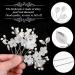 5 Pieces Bridal Hair Pins with Pearls Hair Pins Bridal Hair Accessories Bride Hair Clips for Weddings Bride Bridesmaids Anniversaries and Communion - Buy Online on GoSupps.com