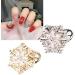 Snowflake Nail Decoration Metal Nail Art Rhinestones Gold Alloy Nail Art Supplies DIY Manicure Jewelry Rotatable Shiny Attractive Elegant 3D Christmas Nail Art Decor for Daily Holiday 2 Pcs - Buy Online on GoSupps.com