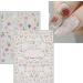 Spring Flower Nail Stickers 18 Sheets Self-Adhesive Nail Decal Summer Floral Nail Art Decoration Design Supplies - Buy Online on GoSupps.com