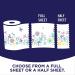 Sparkle Pick-A-Size Spirited Prints Paper Towels - 6 Double Rolls, 12 Regular Rolls, 110 Count - Buy Online on GoSupps.com