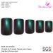 Shop False Nails Bling Art Green Purple Chameleon French Squoval - 24 Stunning Fake Tips for Perfect Nail Art - Buy Online on GoSupps.com