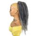VAVANGA Marley Hair Ponytail 18 Ombre Grey | Afro Kinky Synthetic Braiding Hair Extension in T1B/GRAY - Buy Online on GoSupps.com