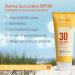 DERMA Sun Lotion SPF30 for Face and Body | Non-Greasy & Waterproof | Moisturising Sun Protection UVA-UVB with Vitamin E and Natural Oils | Fragrance-Free for Sensitive Skin | 200 ml - Buy Online on GoSupps.com