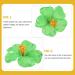 Lurrose Hibiscus Hair Clips - 6 Pcs Set for Beach & Hawaiian Party, Decorative Floral Hair Accessories - Buy Online on GoSupps.com