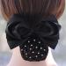 Durable Rhinestone Hair Network Bun - Elastic Black Duttnetz for Ballet Dance Gymnastics & More - Buy Online on GoSupps.com