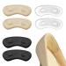 Heel Pads for Loose Shoes Heel Inserts for Women High Heel Comfort Pads Filler Improved Shoe Fit and Comfort Heel Protectors Stop Heel Slip and Blister(3 Pairs) Beige+black+clear
