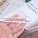 Dervivea French Pearl Hair Pins Silver U-Shape Hair Stick Hair Pin White Pearl Hair Fork Pins Minimalist Metal Updo Sticks Bun Decorative Hair Accessories for Women - Buy Online on GoSupps.com