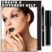 Black Lipstick & Lip Liner Set - Long Lasting Waterproof Matte Gloss for Halloween Christmas & Cosplay | Perfect for Goth Makeup - Buy Online on GoSupps.com