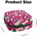Buy Pink Red Rose Sanitary Napkins & Period Pocket Bags for Women & Teens - Silent Insert Holder for Menstruation - Buy Online on GoSupps.com