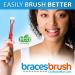 Autisticare Braces Brush 3D - Triple 3-Sided Toothbrush for Orthodontic Care | Soft Bristles + Tongue Scraper | Special Needs Approved - Buy Online on GoSupps.com