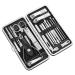 Nail Clippers Set Home Nail Clipper Set of 18 Pieces Large Size Dead Skin Pliers Diagonal to Remove Dead Skin Small Eyebrow Clipper Leather Sleeve Nail Care kit(Black)