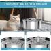 BLUZZO Stainless Steel Cat Water Fountain 3.2L/108oz with Ultra-Quiet Pump - Large Capacity Automatic Pet Water Dispenser for Cats & Dogs - Dishwasher Safe - Buy Online on GoSupps.com