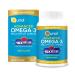 Qunol Advanced Omega 3 Krill and Fish Oil Complex 10x Better Bioavailability One Pill Dose 250mg EPA & DHA Supports Brain Eye Heart and Joint Health 90 Count (Pack of 1)