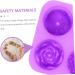 Zerodeko 6 Pcs Handmade Soap Mold Baking Muffin Mold Donut Candy Silicone Muffin Mold Baking Accessory Silicone Tools Silicone Molds Silicone DIY Mold Chocolate Silica Gel Roses Purple 3X16.6X16.6CMx6pcs - Buy Online on GoSupps.com