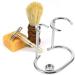 Premium 3-St Razor Holder for Men | Stylish Bathroom Organizer for Shaving Brushes & Razors | Durable Wood & Alloy Stand - Buy Online on GoSupps.com