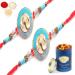Ghasitaram Gifts Rakhi for Brother Rakhis Online - Set of 2 The Riddhi Siddhi Ganpati Blessings for My Brother Rakhi with 100 GMS of Dryfruits Mix Can 2 Rakhi with 100 gms of Dryfruits Mix Can