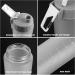 BONMIXC Tritan Protein Shaker Bottle 28oz - BPA/BPS/BPF Free Sports Cup with Mixer - Frosted White - Buy Online on GoSupps.com