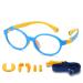 Duco blue light blocking glasses for children anti-glare gaming computer glasses glasses frame for boys and girls old 5-10 k026 blue yellow