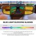 Buy LVIOE Fit Over Blue Light Blocking Glasses for Men & Women - Oversized Anti Eyestrain Eyewear for Better Sleep - LB0311Y A01 Black Frame with Yellow Lens - Buy Online on GoSupps.com