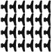 FASOTY 24 Pack Butterfly Clamps Hair Claw Clips Salon Hair Clips for Sectioning Styling Cutting Coloring Large Pro Hair Clips Butterfly Hairdressing Hair Accessories for Women Girls (Black) 24 Black
