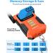 HEETA Waterproof Digital Fishing Scale 110lb/50kg with Memory Function, Portable Hanging Luggage Scale - Backlit LCD Display, Fluorescent Button, 40 Ruler - Orange - Buy Online on GoSupps.com