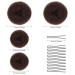 MORGLES Donut Bun Maker Set with Hair Ring Style Bun Maker and Pins - 4PCS Donut Bun & 10PCS Black Hair Pins - Buy Online on GoSupps.com