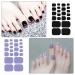 20 Sheets Solid Toenail Polish Stickers - 440 Pcs Self-Adhesive Nail Wraps & Decals for Women & Girls | DIY Toe Nail Strips - Buy Online on GoSupps.com