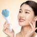 SHANPIN Handheld Silicone Face Scrubber Exfoliator - Soft Facial Cleansing Brush & Blackhead Remover (2 Pcs) - Waterproof Skincare Tool - Buy Online on GoSupps.com