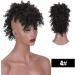 Messy Bun Hair Piece for Women Puff Afro Curly Hairpieces Mohawk Ponytails for Women Synthetic Kinky Curly Hair Bun Ponytail Extension with Bangs Wrap Updo Clip in Hair Extensions Fake Hair Accesso 4 - Buy Online on GoSupps.com