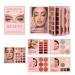 Palette De Maquillage En Forme De Livre 55 Couleurs Pigmentation Intense Avec Paillettes - Maquillage Visage Rouge L vres Highlighter Contour Pour Femmes et Adolescents Anniversaire F te