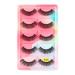 UAMOU Lashes 10/20/50/100 Boxes Mink Eyelashes 5 Pairs Natural False Eyelashes Thick Fluffy Faux Cils Lashes In Bulk G6 Cheerfully (Color : G613CS Size : 40 boxes)