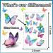 Leesgel Butterfly Temporary Tattoos for Kids - Glitter Girls Birthday Party Decorations - Buy Online on GoSupps.com
