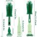 Bottle Brush Baby Bottle Cleaning Brush 3 in 1 Bottle and Teat Cleaning Brush Kit for Cleaning Baby Bottle Nipple Straw Glass Cup Thermoses (Blue) 01-blue - Buy Online on GoSupps.com