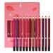 G n rique Lip Pencil Collection 12 Matte and Smudge-Proof Colors - Waterproof Lip Pencil Set For Women Girls Teens Wives Friends Family Sisters Birthdays Christmas Parties