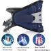 Jlasdr Adjustable Inflatable Neck Support | Cervical Neck Pain Relief & Spine Alignment - Blue - Buy Online on GoSupps.com