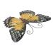 1pc Wrought Iron Butterfly Pendant Gold Office Hanging 19x13cm Yellow