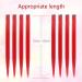 TOFAFA 22 Colored Hair Extensions - Party Highlights Clip in Synthetic Hair (10 PCS Red) - Buy Online on GoSupps.com
