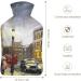 City Street Hot Water Bottle with Plush Cover - Hand Warmer for Adults & Kids | 26.5x15.3cm - International Shipping - Buy Online on GoSupps.com