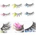 minkissy 3 Pairs Colored False Eyelashes False Lashes Glitter Eyelashes Halloween Makeup Eyelashes Makeup Eye Lashes Halloween Costume Cosplay Lashes End of Eye Sequins 3d Chemical Fiber - Buy Online on GoSupps.com