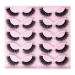 AMSDCN 10 Pairs 3D Effect Fake Eyelashes Natural Faux Mink Lashes Wispy Fluffy Curly (LY04)