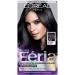 L'Oreal Paris Feria Multi-Faceted Shimmering Permanent Hair Color, 20 Black Leather (Natural Black), Pack of 1, Hair Dye 20 Black Leather (Natural Black) 1 Count (Pack of 1) BLACKS & BROWNS