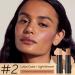 Double-Headed Highlighter Stick - 2-in-1 Waterproof Concealer & Bronzer for Face Makeup | Brightening Pencil in Lotus Color & Light Brown - Buy Online on GoSupps.com